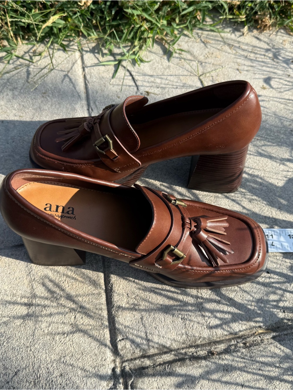 A.N.A A NEW APPROACH WOMENS PLATFORM CHUNKY SLING BACK SHOE CLOG SIZE 9 1/2 - Picture 8 of 10